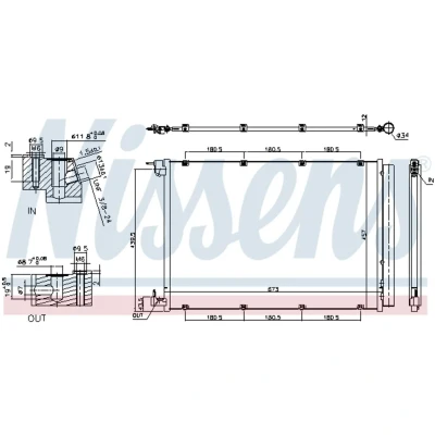 Afbeelding van Nissens Airco condensor 940432
