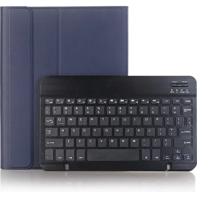 Afbeelding van Case2go Bluetooth Toetsenbordcase voor Samsung Galaxy Tab A9 Plus (2023) QWERTY Keyboard case Donker Blauw