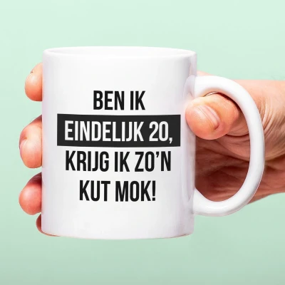 Afbeelding van Mok Ben Ik Eindelijk Jarig 20 Jaar