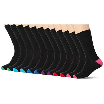 Afbeelding van FM London 12PACK Unisex Super SOFT Sokken, Maat: 39 42, Black