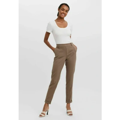 Afbeelding van Vero Moda Vmmaya MR Loose Solid PANT Broek, Dames, Maat: XSx30, Fossil