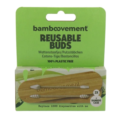 Afbeelding van Bamboovement Herbruikbare Wattenstaafjes 2ST
