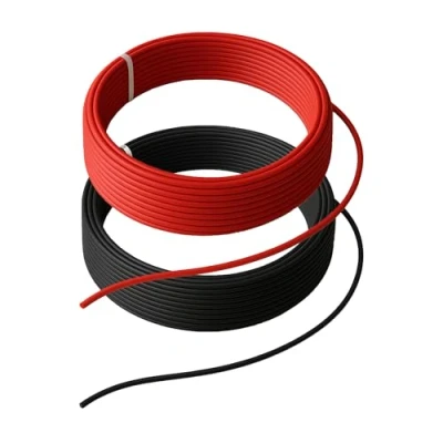 Afbeelding van Premium X FLRYB Kabelset, 20 m, 1 mm², rood/zwart, asymmetrisch voor voertuigen, motorfietsen, aanhangers, caravans