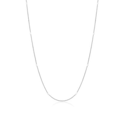 Afbeelding van Elli Halsketting Dames erwtenketting hanger Munt Basis in 925 Sterling Zilver