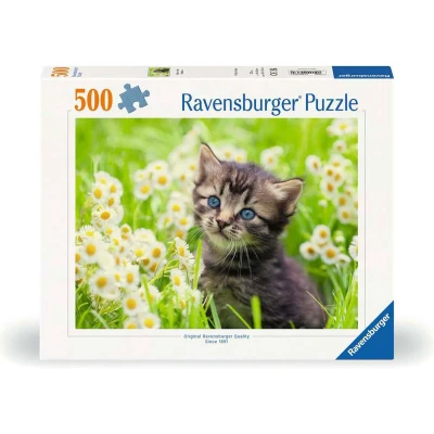 Afbeelding van Ravensburger Legpuzzel Katje in de Wei, 500st.