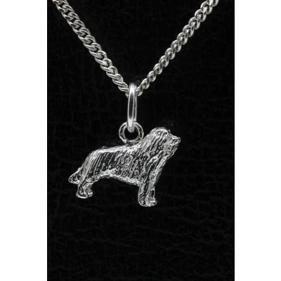 Afbeelding van Zilveren Bergamaso ketting hanger klein