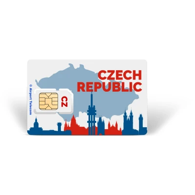 Afbeelding van Simkaart Tsjechië Unlimited Data Prepaid Met Snel 4G/5G Internet En Bellen Op Reis In Europa Airport Telecom