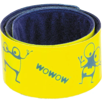 Afbeelding van Wowow Goyo Snap Wrap band, 38 x 3 cm, geel, pak van 2 stuks Reflecterende band
