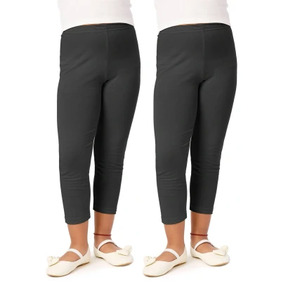 Afbeelding van Merry Style Meisjes 2Pack Leggings Sport Vrijetijdsbroek ¾ Lang Viscose Sporbroek Yogabroek Zwart / (2Pack) 134 MS MS10 131 LE 2P