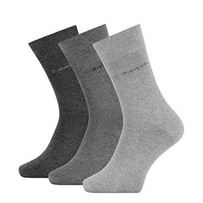 Afbeelding van Calvin Klein Underwear Classic 3 PACK Sokken, Heren, Maat: One Size, Navy/dark grey melange
