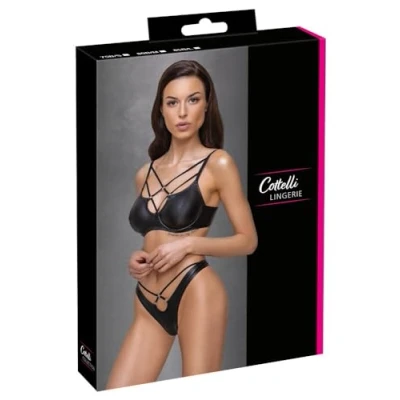 Afbeelding van BH Set Matte Look Zwart Cottelli Collection