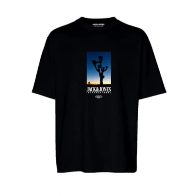Afbeelding van JACK &amp; JONES JORLUCCA Tee SS Crew Neck 2 FST, zwart, M