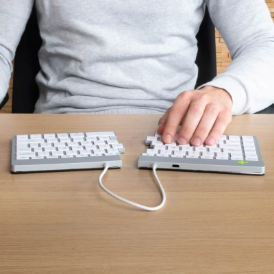 Afbeelding van R Go Tools Split Break toetsenbord Bluetooth QWERTY Scandinavisch Wit