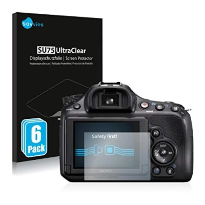 Afbeelding van Savvies Screenprotector voor Sony Alpha 58 (SLT A58) Folie Beschermfolie transparant (6 Stuks)