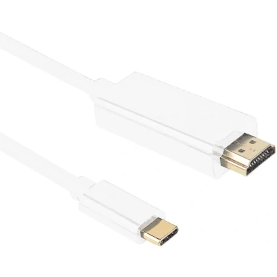 Afbeelding van USB C naar HDMI 4K Ultra HD 1 meter Wit Allteq
