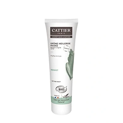 Afbeelding van Cattier Groene geneeskrachtige aard masker voor vettige huid, per stuk verpakt (1 x 100 ml)