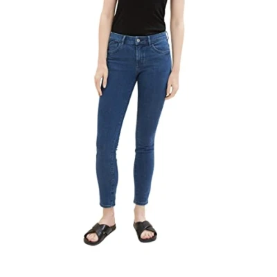 Afbeelding van TOM Tailor Alexa Slim fit jeans, Dames, Maat: 28x32, Mid stone wash denim