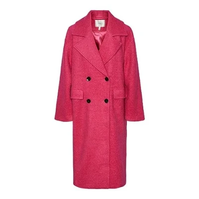 Afbeelding van YAS Yasmila COAT Mantel, Dames, Maat: XS, Fuchsia purple