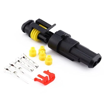 Afbeelding van 2 Pin Manier Waterdichte Elektrische Draad Connector Plug 1.5mm Terminals Krimpkous Snelsluiting Harnas Sockets voor Auto Motorfiets Truck