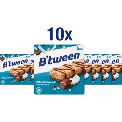 Afbeelding van 10x Hero B&#039;tween Mueslireep Kokos 6x25 gr