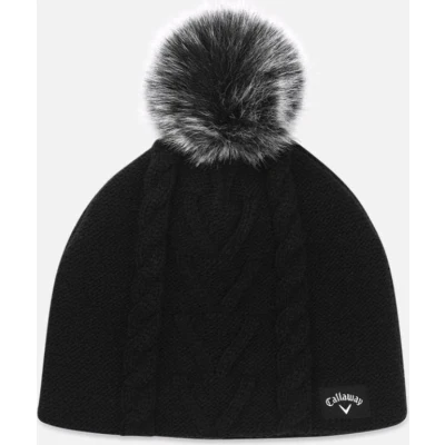 Afbeelding van Callaway pom beanie effen, zwart