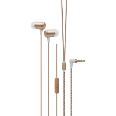 Afbeelding van Bioxar L100 Gouden stéreo in ear oortelefoon voor mobiele telefoons