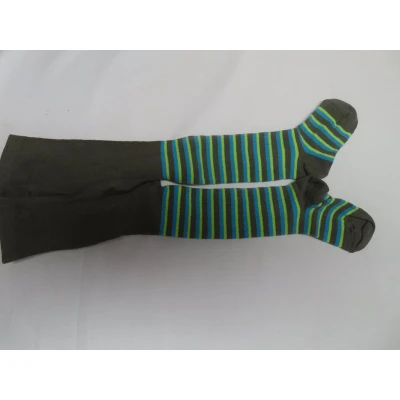 Afbeelding van Maillot Collant kousenbroek kaki streepje 18/24 maand