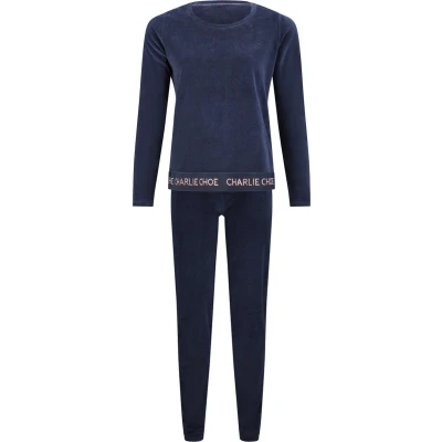 Afbeelding van Charlie Choe Velours Lounge Set Dames F41116 38 Meerkleurig Fire XS