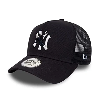 Afbeelding van New Era York Yankees Fan Kappe MLB Dunkelblau gebogener Schirm verstellbar Trucker One Size