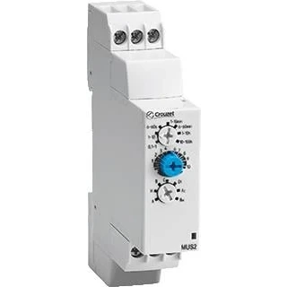 Afbeelding van Crouzet tijdrelais din rail 22 5mm 1 omsch relais 8 a 12 240 v ac dc 10 functies 88827103