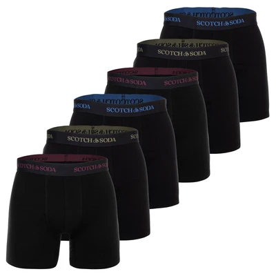 Afbeelding van SCOTCH &amp; SODA Boxershorts blauw / donkerrood zwart