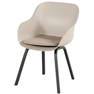 Afbeelding van Hartman Le Soleil element dining tuinstoel Zwart/Taupe