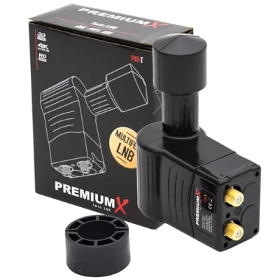 Afbeelding van Premium X Rocket Twin LNB PXR T Sat voor 2 deelnemers 3 graden Multifeed Slim LMB HDTV LNC HD Full 3D 4K UltraHD UHD
