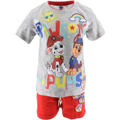 Afbeelding van Paw Patrol Pyjama Shortama Pawesome Rood Maat 116 6 jaar