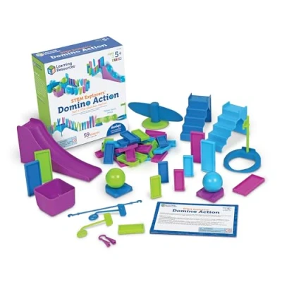 Afbeelding van Learning Resources STEM Explorers Domino Actie 59 Stukken Speelset