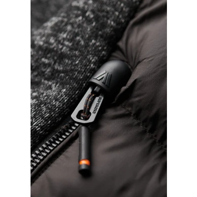 Afbeelding van Gebreide Hybrid Storm jas met Wattering Zwart Grootte: Xxxl