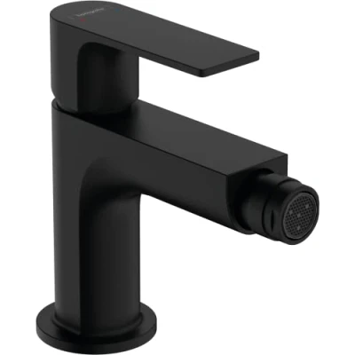Afbeelding van Hansgrohe rebris e eengreeps bidetmengkraan met pop up trekwaste metaal mat zwart 72213670