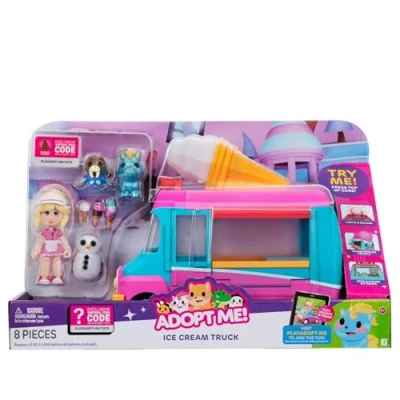 Afbeelding van Adopteer mij! Ice Cream Truck Transformerend voertuig met licht en geluid Top online spel Exclusieve virtuele artikelcode inbegrepen