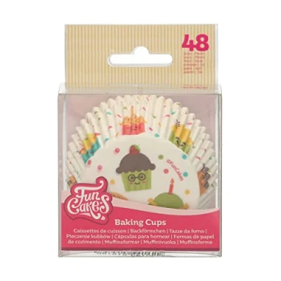 Afbeelding van FunCakes Baking Cups Cupcake Party: Perfect Voor Feest Cupcakes, Cupcakes En Meer, Taart Decoratie, Pk/48