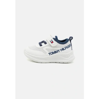 Afbeelding van Tommy Hilfiger Connor Unisex Sneakers laag voor kinderen, Maat: 22, White/blue Imitatieleer/ textiel