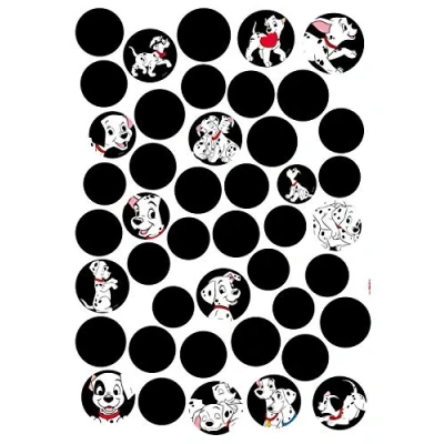 Afbeelding van Komar Wandfolie 101 dalmatiër stippen 50x70 cm (breedte x hoogte), zelfklevende wandtattoo (44 delig)