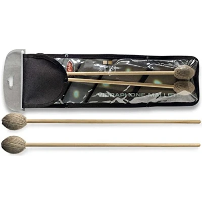 Afbeelding van Stagg 15159 42 cm 16,5 inch rotan vibraphone Mallet met zachte wol verpakt hoofd (Pack van 2)