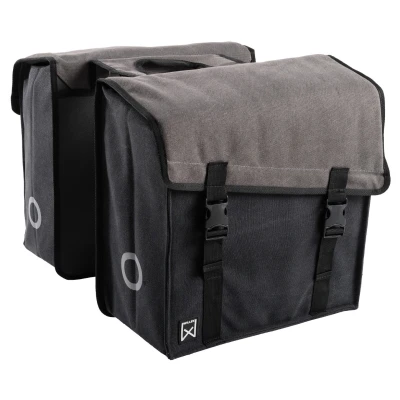 Afbeelding van Willex canvas dubbele 38 liter Bruin Zwart