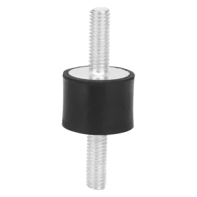 Afbeelding van 4 stuks M6 trillingsdempende rubberen isolatorbeugels met 2 schroefdraadbouten Schokdemper Dubbele uiteinden Schroef trillingsdempingbeugels Stille blokdemper Auto bootspoelen (VV20 * 15 18)