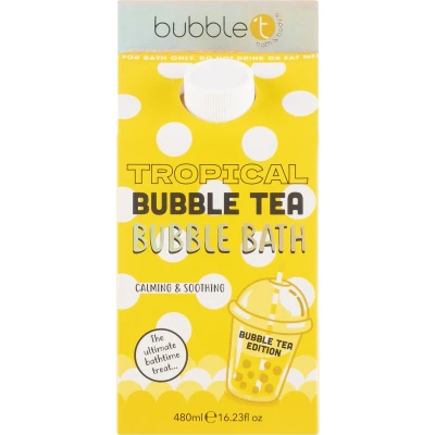 Afbeelding van BubbleT Bubble Bath Milk in tropical (480ml) Bubbelbadmelk tropisch Romig badschuim zoet en fruitig