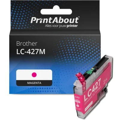 Afbeelding van Huismerk Brother LC 427M Inktcartridge Magenta
