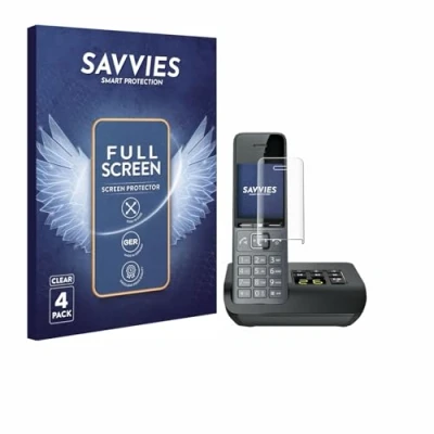 Afbeelding van Savvies (4 Stuks) Full Screen Scherm Beschermfolie voor Gigaset COMFORT 520A Cover Protector 3D Curved [Edge to Edge, Ultra Clear, Scratch Proof]