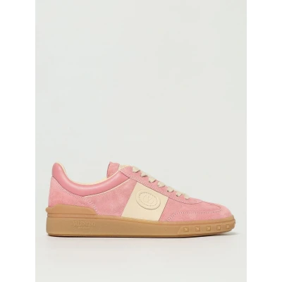 Afbeelding van Suede Leather Low Top Sneakers with Rubber Sole and Lace up Closure
