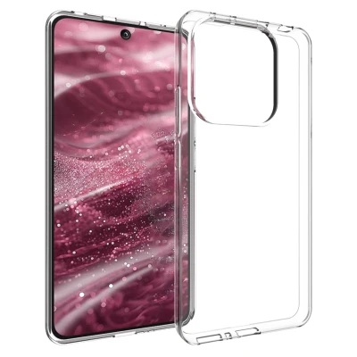 Afbeelding van Xiaomi Redmi Note 14 5G Hoesje Siliconen en TPU (zacht) Accezz Softcase/Backcover Transparant Telefoonhoesje