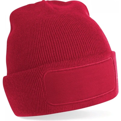 Afbeelding van Beechfield Original Patch Beanie B445 Classic Red